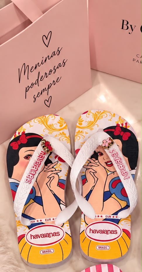 Chinelo Branca de Neve - Infantil